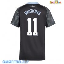 Camisa de time de futebol Aston Villa Ollie Watkins #11 Replicas 2º Equipamento Feminina 2025-26 Manga Curta